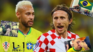 Reacciones de Youtubers e Hinchas Brasileros a Brasil 11 Croacia (24 PEN)  Copa del Mundo 2022
