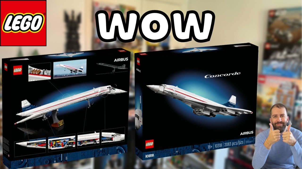 LEGO Icons Concorde 10318 Officially Revealed 2023 - YouTube