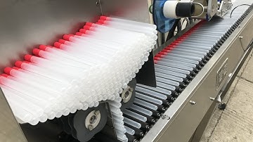 CX-WT automatic cotton swab tube sticker labeling machine test video