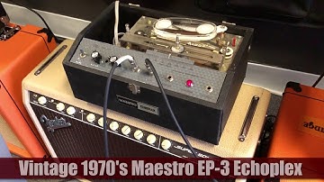 Maestro EP-3 Echoplex Tape Echo Delay Demo with Steve Kiernan | Guitar Hangar
