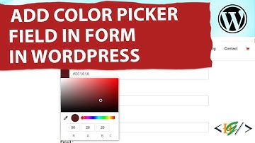 How to Add Color Picker Field in Form in WPForms WordPress