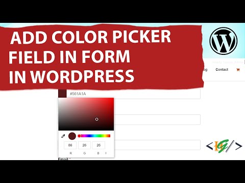 How to Add Color Picker Field in Form in WPForms WordPress