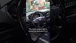 2019 CHEVROLET TRAVERSE 3.6 AWD LT ENGINE LIGHT ON CODE P0430 CATALYST CONVERTER BANK 2