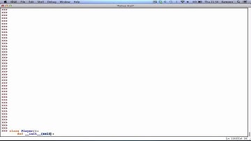 Python 2.7.2 Programming Tutorial #6: Classes! Pt. 1