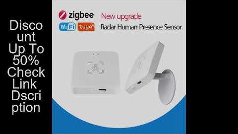Tuya Zigbee/WiFi Smart Human Presence Sensor MmWave Radar Detection Luminance/Distance Detection For