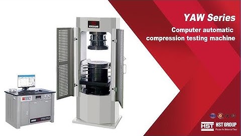 Operation video for YAW-DH Series Computer control Compression testing machine