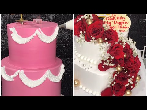 Làm bánh kem 2 tầng | Dieulinhcake | make a double layer cake