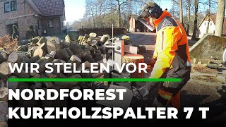 Wir stellen vor: Nordforest Kurzholzspalter 7 t | GRUBE.DE