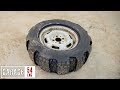 Mounting two tires onto one rim