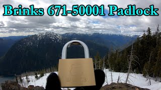 123) Brass Brinks 671-50001 Padlock Picked on Mt. Rose Wealth