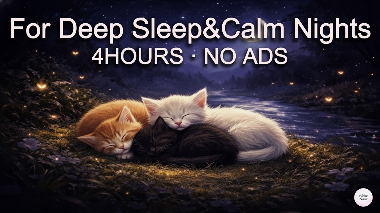 [White Noise] White Noise for Deep Sleep&Calm Nights 4 Hours No Ads