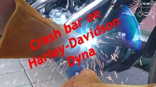 Дуги для Harley-Davidson Dyna  своими руками... Crash bar on Harley-Davidson Dyna hand made