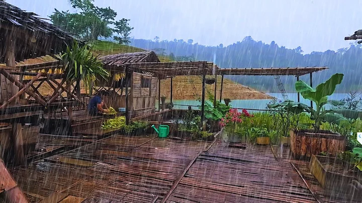 Full Video: Harvesting rice & corn. Building livestock barns. 2 years living alone in the wilderness