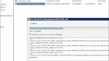 Replication Manager -Exchange2010 PassiveDB, Appset creation and Job