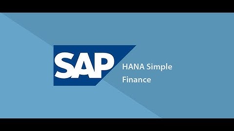 SAP S 4 HANA Simple Finance Session 3 / Sap fico Training Video 3