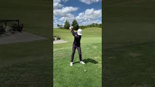 Slow motion Gravity swing by a long time David Lee student.@gravitygolf #gravitygolf