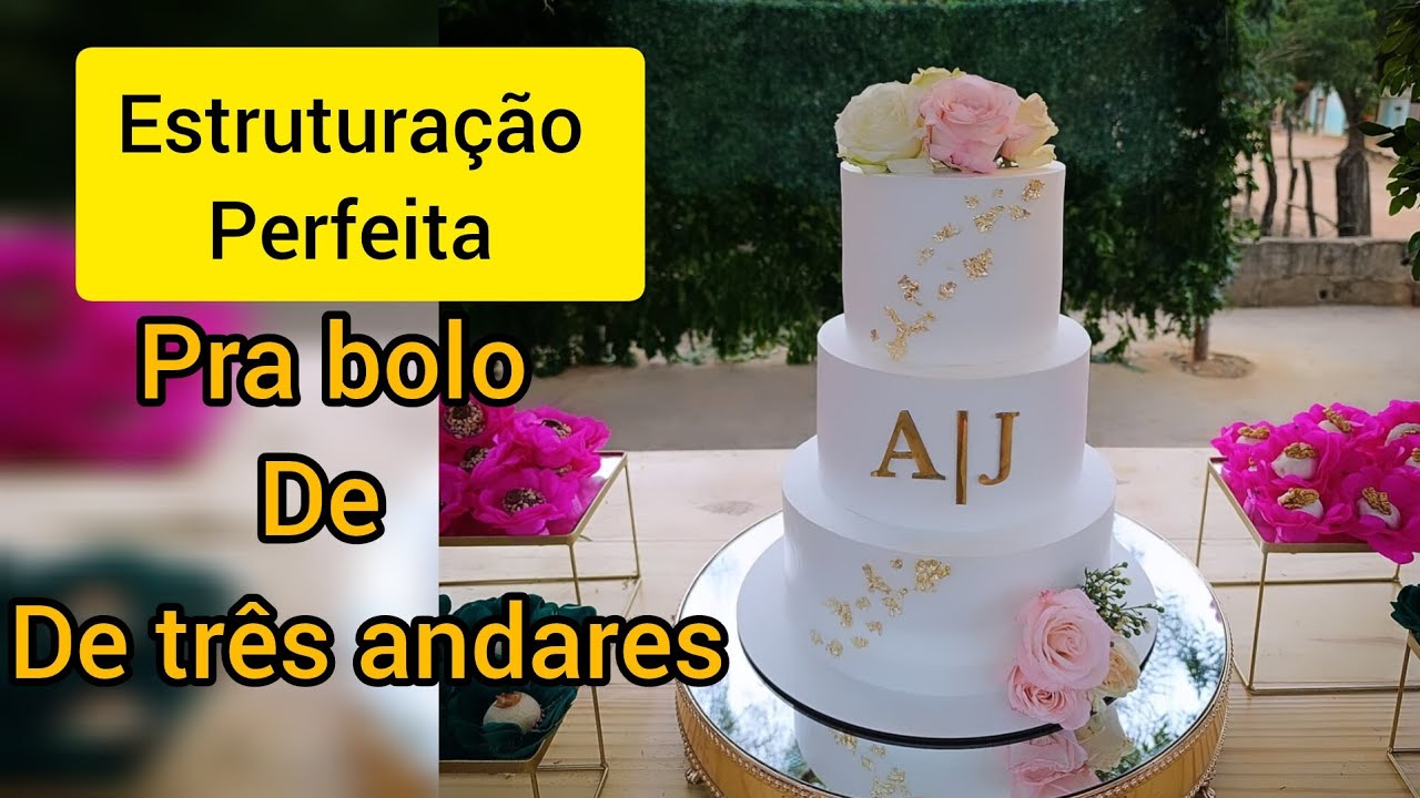 COMO FAZER ESTRUTURA PRA BOLO DE TRÊS ANDARES/ BARATO E SIMPLES