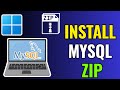 How to Install MySQL ZIP File on Windows 11 | Step-by-Step Setup Guide (2025)