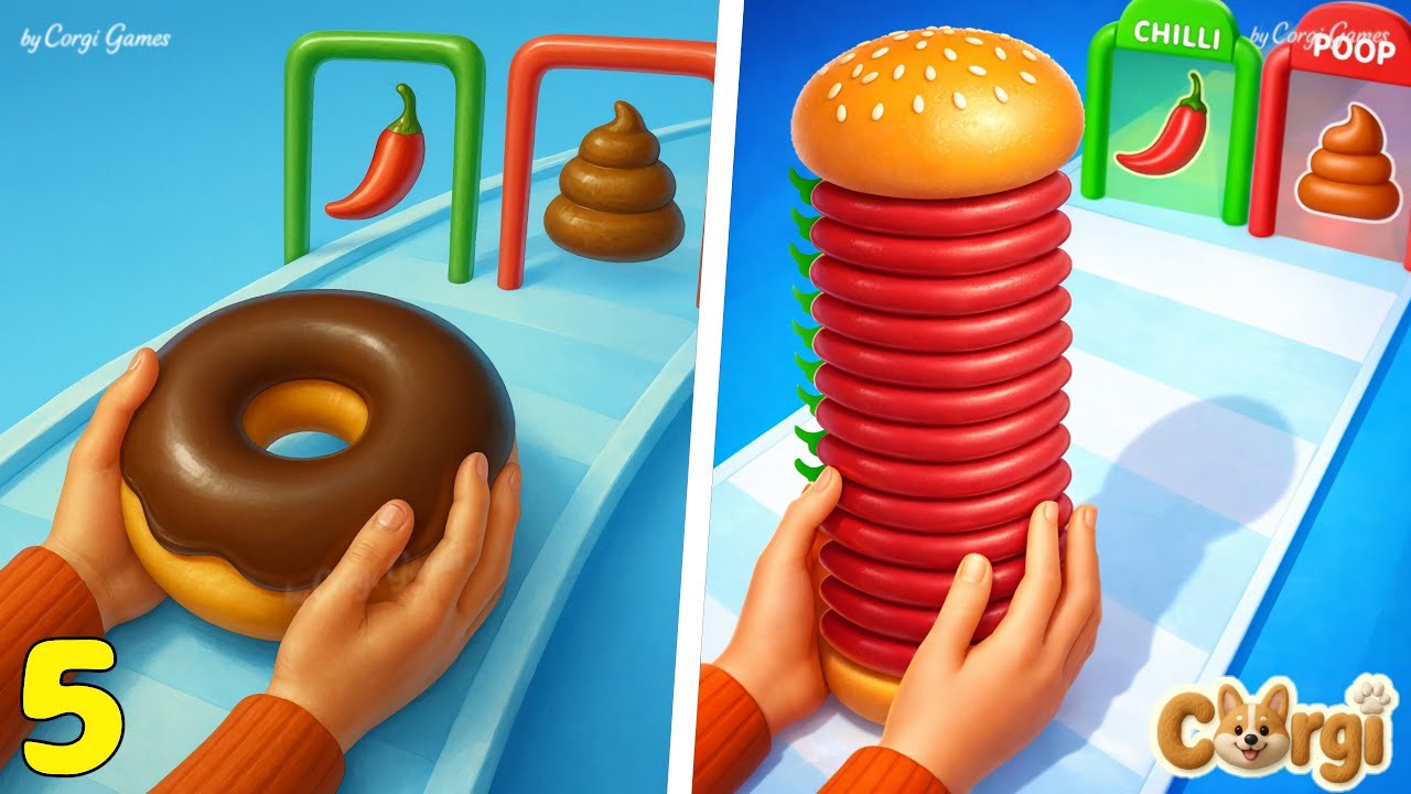 Burger Master VS Bakery Stack EP5 - Max Levels SpeedRun Gameplay (iOS, Android)