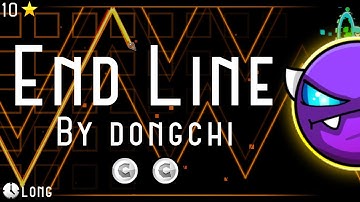 "End Line" [EASY DEMON] by Dongchi (All Coins) | Geometry Dash