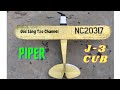 Tự làm máy bay cánh bằng J3 CUB điều khiển từ xa đơn giản| Piper J-3 Cub RC Plane DIY