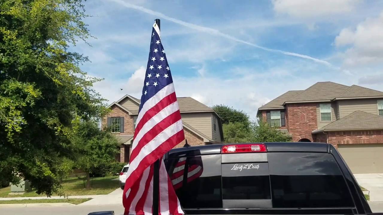 How To Mount A Flag To Truck Bed YouTube
