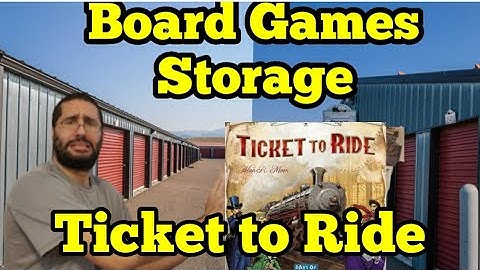 Board Gam Storage Solutions: Ticket to Ride