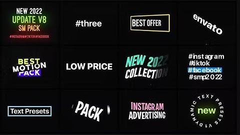 Dynamic Text Animation Presets | After Effect Template | Videohive