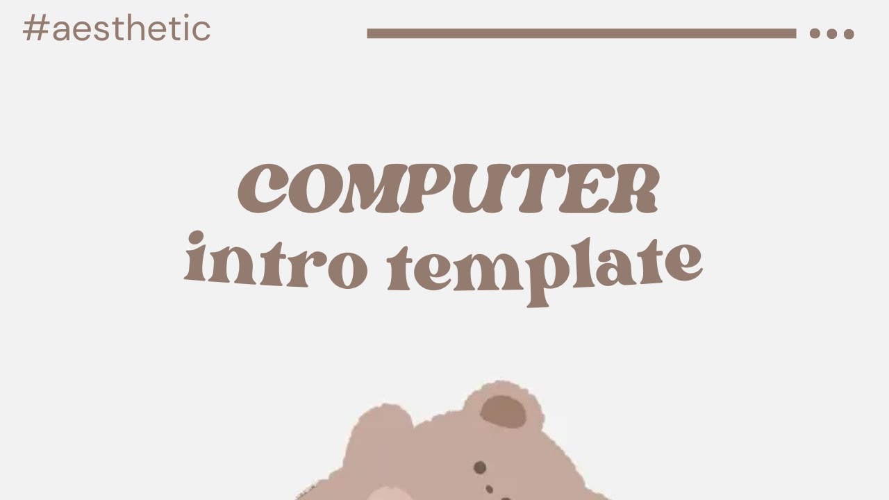 free aesthetic computer intro template ♡ | no credit needed| temp #3 ...
