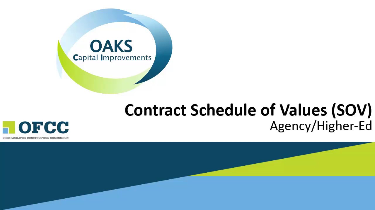 create contract schedule of values sov create sports schedule