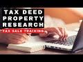 HOW TO RESEARCH TAX DEED PROPERTIES: SIX STEPS TO DUE DILIGENCE