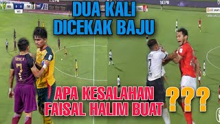 DUA KALI Baju Faisal Halim Dicekak Pemain Lawan