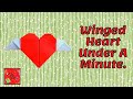How to make an easy winged heart in under a minute  shorts