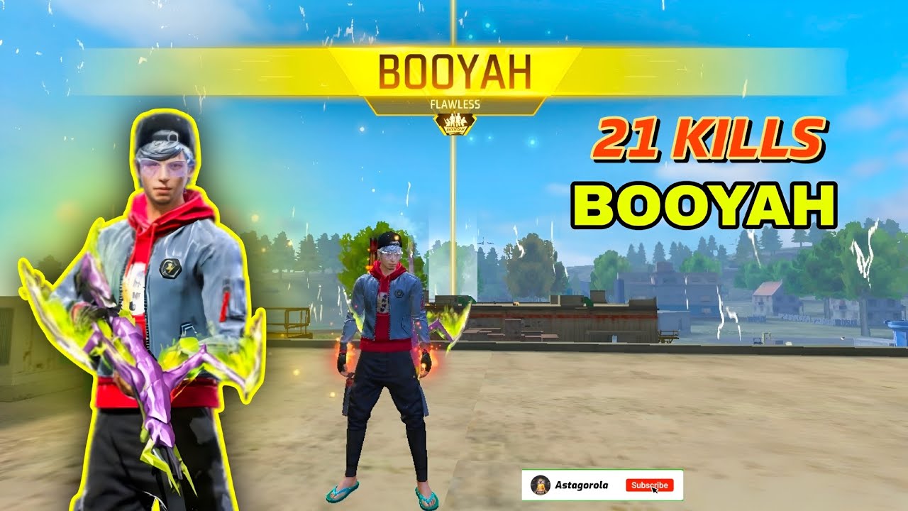 21 KILLS BOOYAH 🔥| Garena Free Fire Slow VS Squad Game Play 🎮 - YouTube