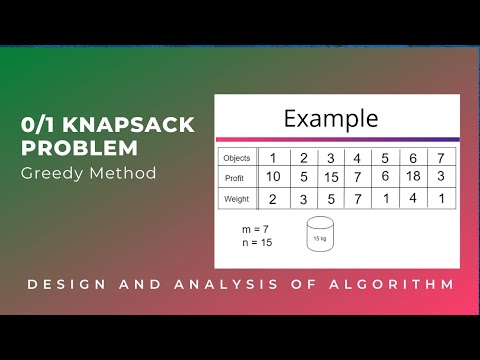 0/1 Knapsack problem