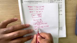 Soalan KBAT Persamaan Kuadratik Matematik Ting.4 KSSM