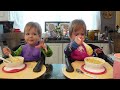 Twins try chicken corn chowder