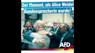 Der Moment, als Alice Weidel Bundessprecherin wurde