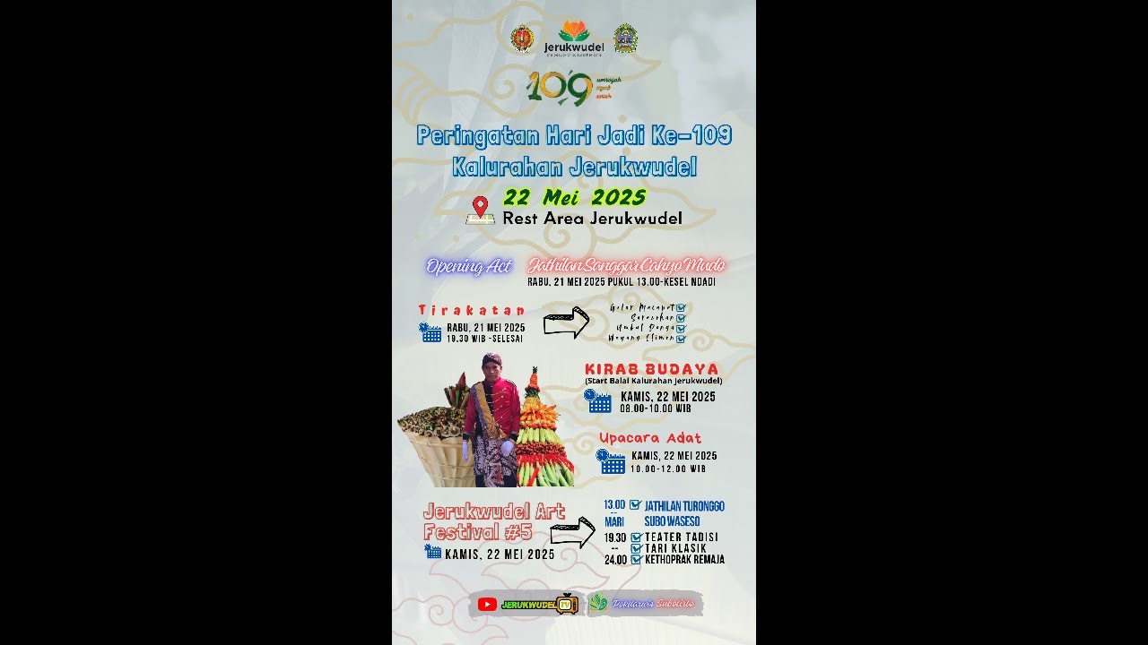 LIVE STREAMING HARI JADI KALURAHAN JERUKWUDEL KE - 109