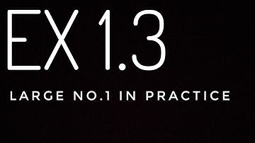 EX 1.3 large numbers in practice