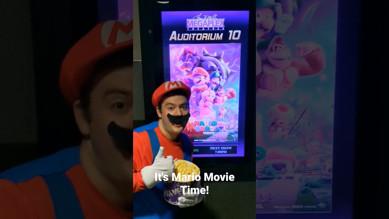 Mario sees the Mario Movie! 