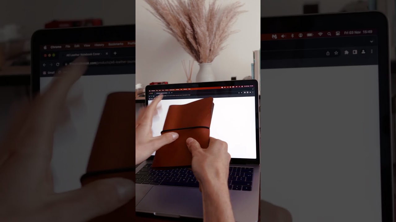 A6 Leather Notebook Cover-  Minimalist Range