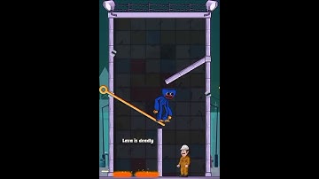 Huggy Wuggy and Voodoo Doll - Huggy Time Pull Pin Puzzle Mobile Gameplay Part