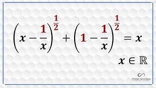 Solving a golden equation