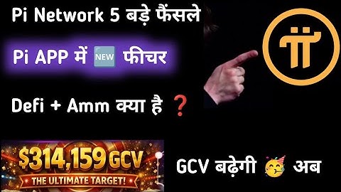 Pi Network new update| Pi Dex & AMM update| Pi Network update hindi | Pi Gcv today update ❓