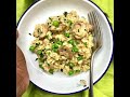 Vegan/Vegetarian Creamy Mushroom &amp; Peas Risotto