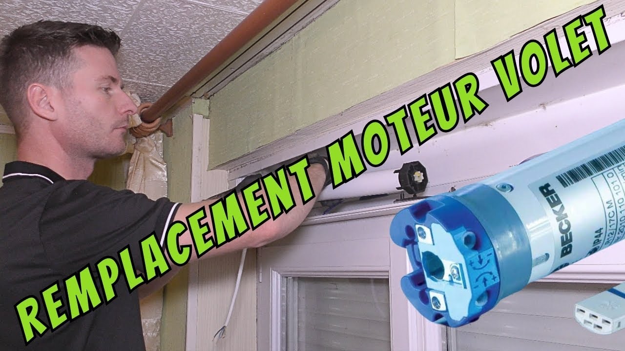 Remplacement d'un moteur de volet roulant