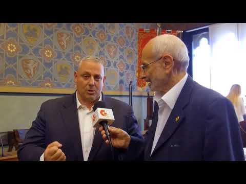 Gs Tv-Intervista al sindaco di Grosseto alla conferenza del  campionato italiano dei pesi Superpiuma