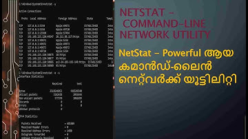 Netstat Command Line Network Utility#NetStat #networkutility #cybersecurity #tcp#routing#monitoring