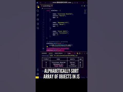 😍😍 Amazing Way to Sort Array of Objects Alphabetically in JS ES6 # ...